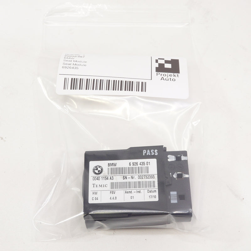 05-16 OEM BMW Seat Module 6926435 E70 E84 E90 E82 E92 E88 E89 E71 E91