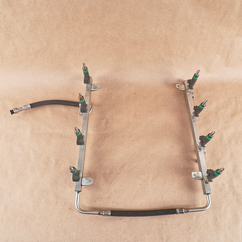 07-10 OEM BMW Fuel Rail Assembly w/Injectors X5 4.8i N62N N62TU 7555761 E70