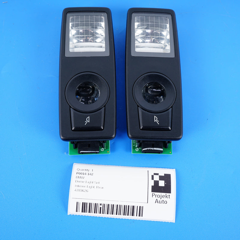 07-13 OEM BMW Rear Left Right Black Dome Light Set X5M X5 4783626 E70