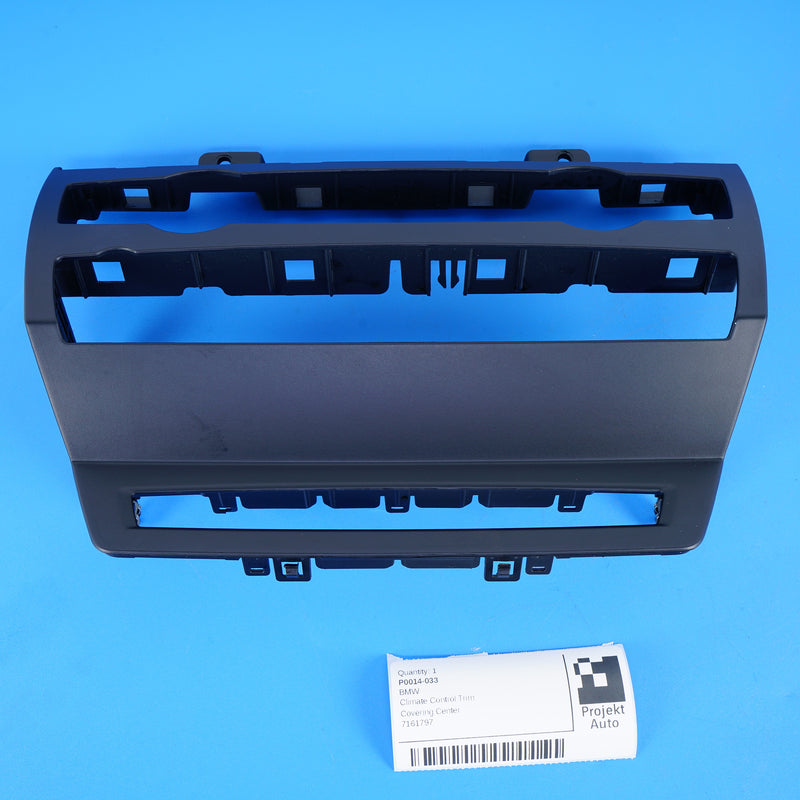 07-14 OEM BMW Dashboard Radio Climate Control Trim 7161797 E70 E71