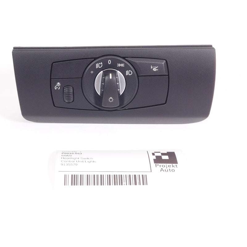 07-14 OEM BMW Headlight Switch with Trim HUD M5 X5M X6M 9135579 E70 E60 E71