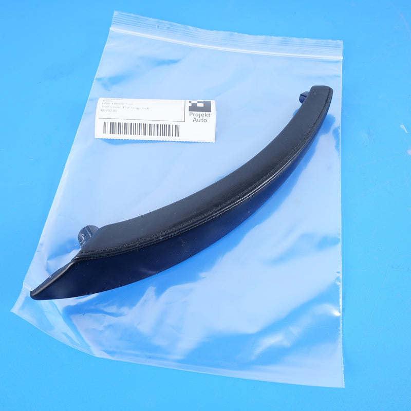07-14 OEM BMW Left Black Nappa Leather Door Handle Trim 6970235 E70 E71