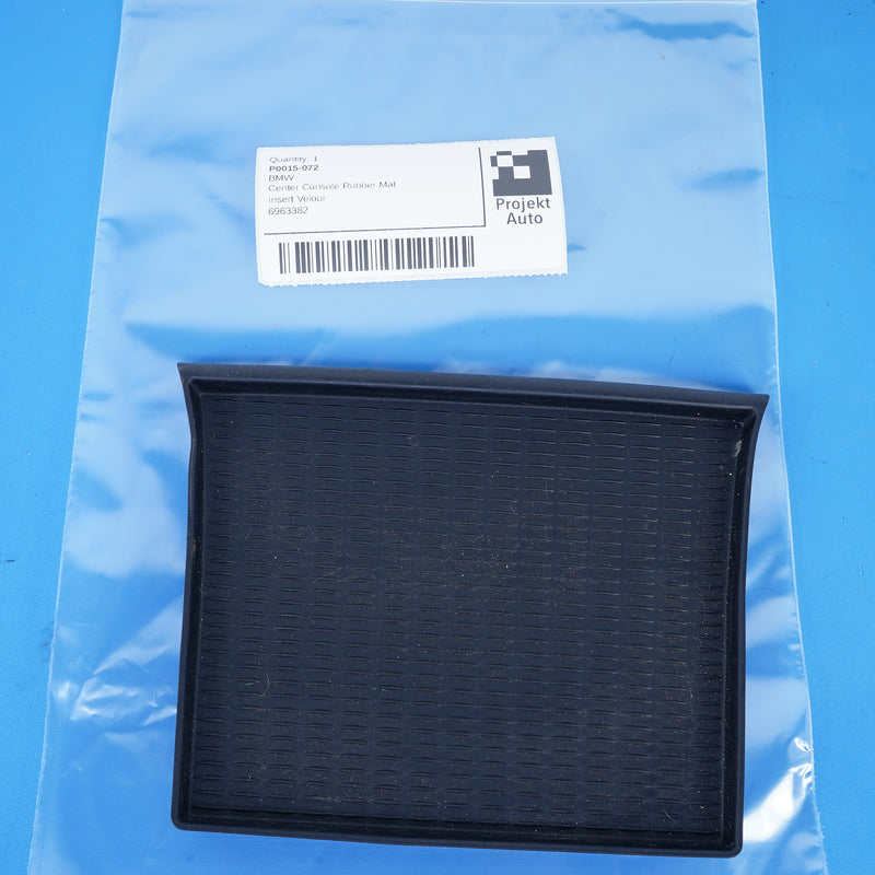 07-14 OEM BMW Rear Center Console Rubber Mat X5M X6M X5 X6 6963382 E70 E71