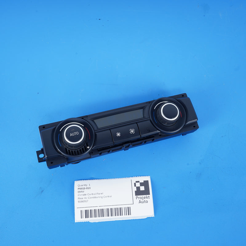 07-14 OEM BMW Rear Climate Control Panel 9166317 E70 E71