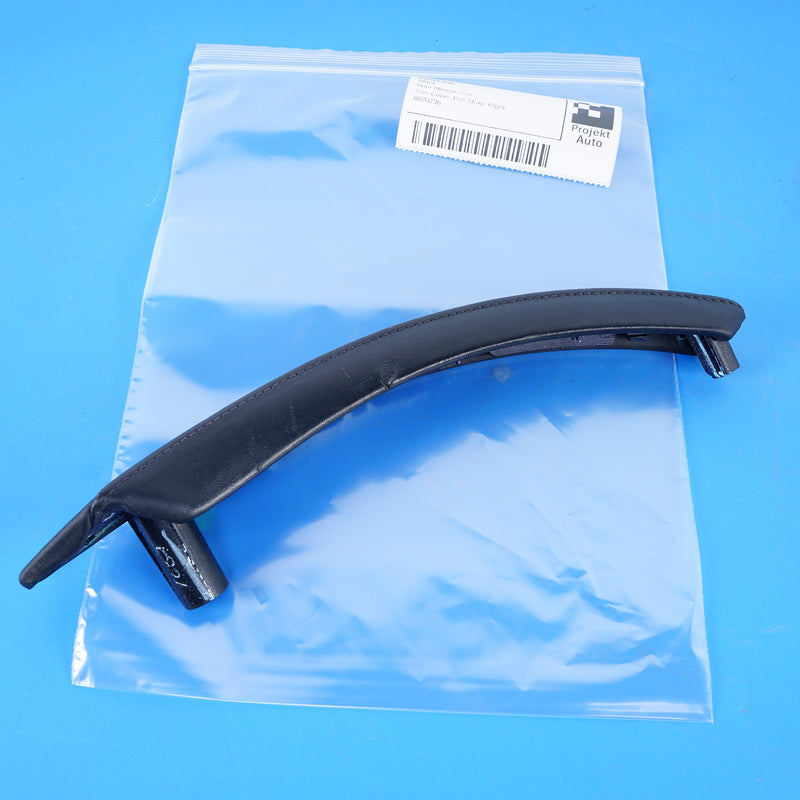 07-14 OEM BMW Right Black Nappa Leather Door Handle Trim 6970236 E70 E71