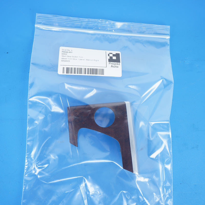 07-14 OEM BMW Start Stop Switch Trim S4AB Burr Walnut 6956843 E70 E71