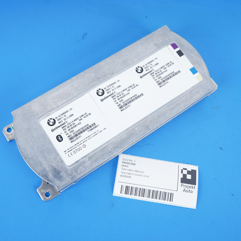 07-15 OEM BMW Telematics Module 9205929 E70 E84 E60 E90 F01 F02 F04 F10 E63 E82