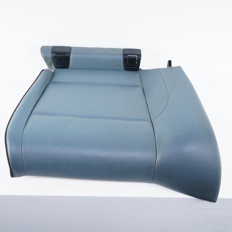 08-13 BMW Rear Left Seat Cushion Palladium Silver Leather M3 Convertible E93