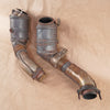 08-14 BMW Hollowed Empty Downpipe Set X5M S63 N63 E70 F01 F02 F04 F10 F12 E71