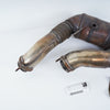 08-14 OEM BMW Downpipe Set X5M S63 N63 Early Style E70 F01 F02 F04 F10 F12 E71