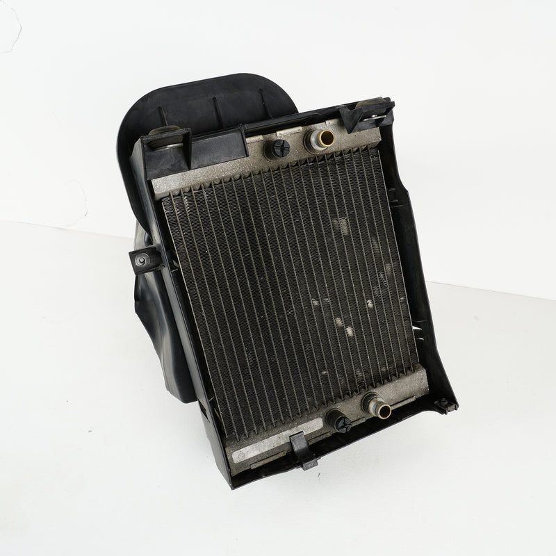 08-14 OEM BMW Front Right Auxiliary Radiator w/Shroud for X5M X6M 7586544 E70