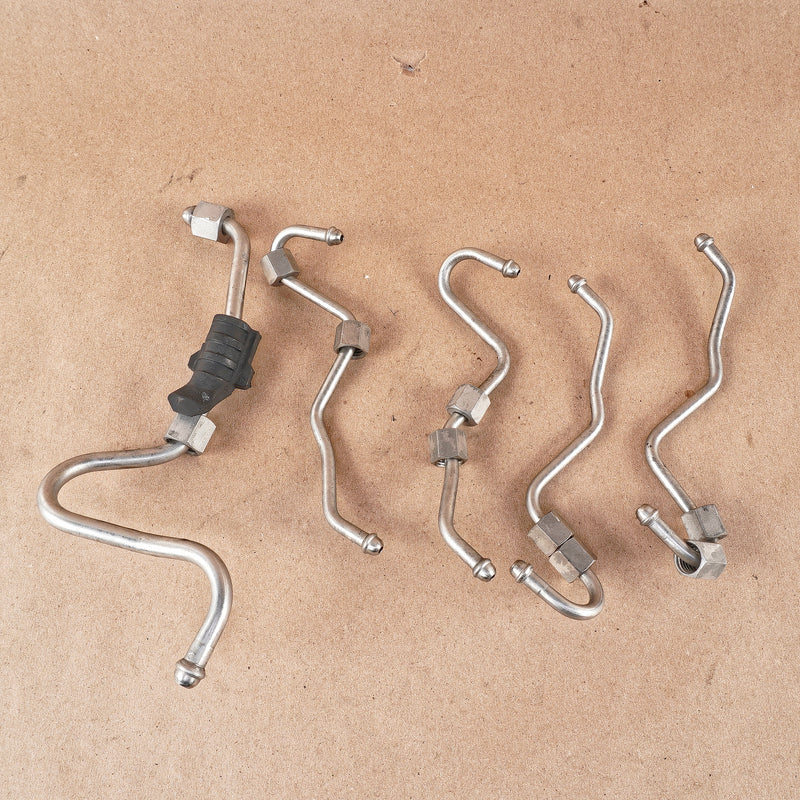 08-14 OEM BMW Left High Pressure Fuel Line Set (5) Cyl 5-8 Bank 2 X5M S63 E70