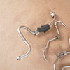 08-14 OEM BMW Left High Pressure Fuel Line Set (5) Cyl 5-8 Bank 2 X5M S63 E70