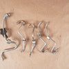 08-14 OEM BMW Left High Pressure Fuel Line Set (5) Cyl 5-8 Bank 2 X5M S63 E70