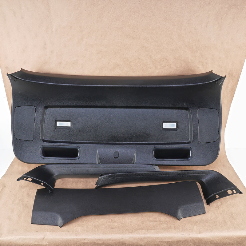 08-14 OEM BMW Rear Trunk Lid Trim Panel Set Black X6M X6 50i 35i E71