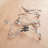 08-14 OEM BMW Right High Pressure Fuel Line Set (5) Cyl 1-4 Bank 1 X5M S63 N63