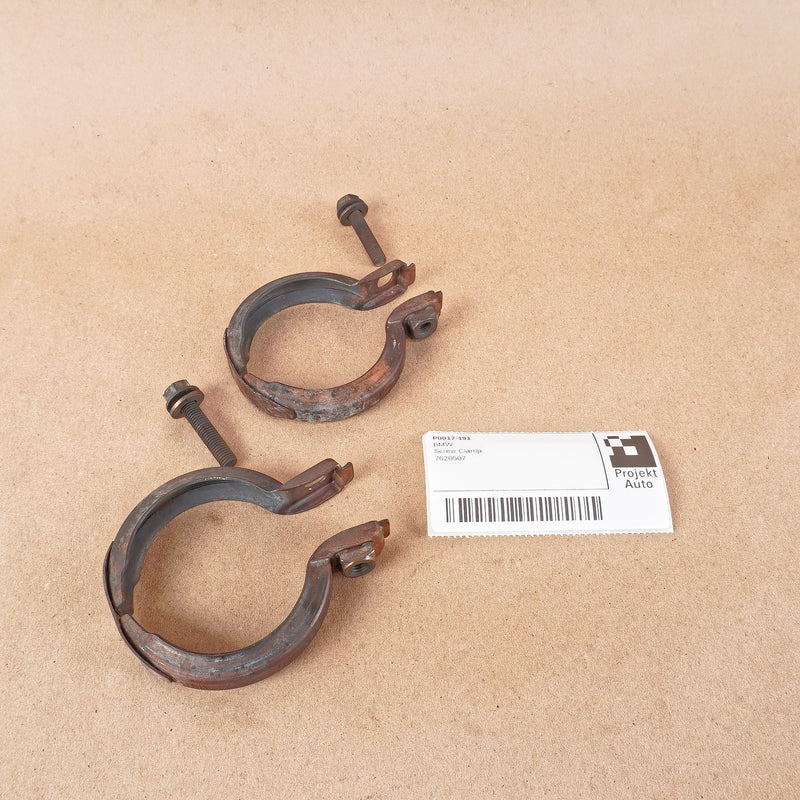 08-21 OEM BMW Turbo Clamp Set (2) w/Hardware X5M X6M S63 N63 7620507 E70 F15 F85