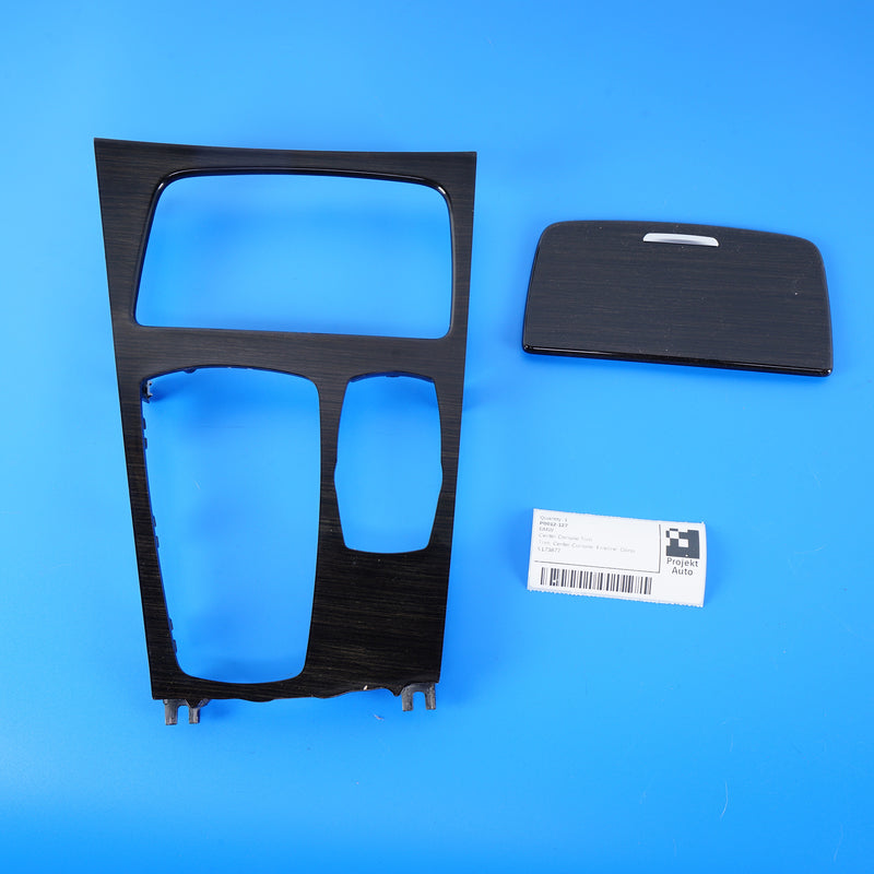 09-12 OEM BMW Center Console Trim S4B7 Fine-Wood 750i 740i 9160472 F01 F02 F04