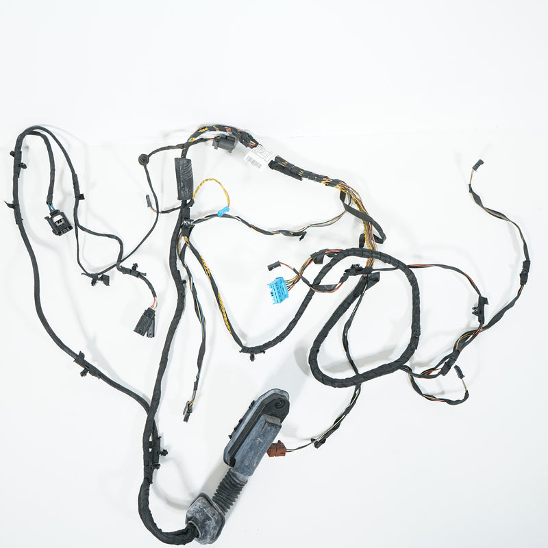 09-12 OEM BMW Rear Door w/Sun Shade Wiring Harness 740i 750i B7 9219983 F01 F04