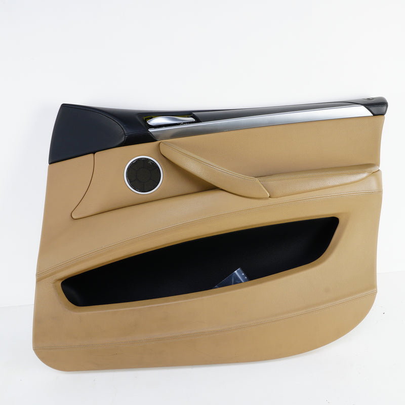09-13 OEM BMW Front Right Door Panel Bamboo Beige Merino Leather X5M X5 7243432