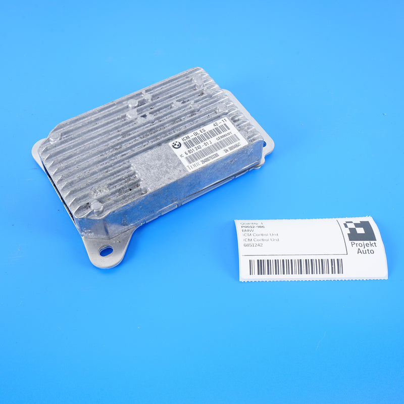 09-13 OEM BMW ICM Control Unit 740i 750i PRE-LCI 6851242 F01 F02 F04 F07