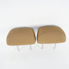 09-13 OEM BMW Rear Headrest Set (2) Bamboo Beige Merino Leather X5M 7232953 E70