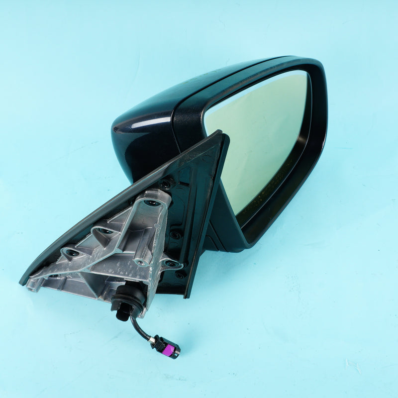 09-13 OEM BMW Right Side View Mirror for X5M w/Camera 416 Carbon Black E70