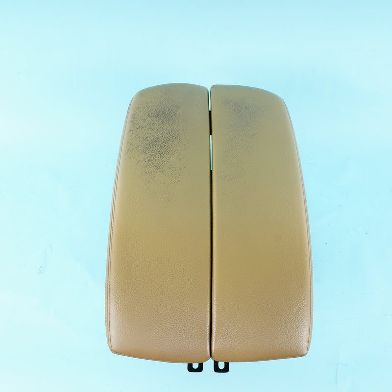 09-14 OEM BMW Center Console Armrest Bamboo Beige Merino X5M X6M E70 E71