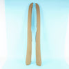 09-14 OEM BMW Console Side Trim Set Bamboo Beige Merino X5M X5 E70 E71