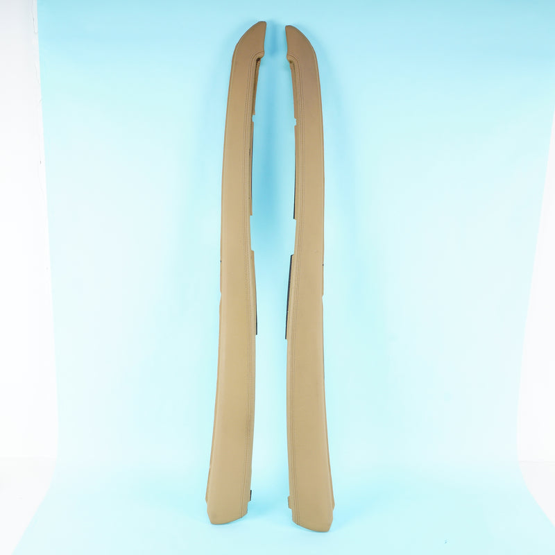 09-14 OEM BMW Console Side Trim Set Bamboo Beige Merino X5M X5 E70 E71
