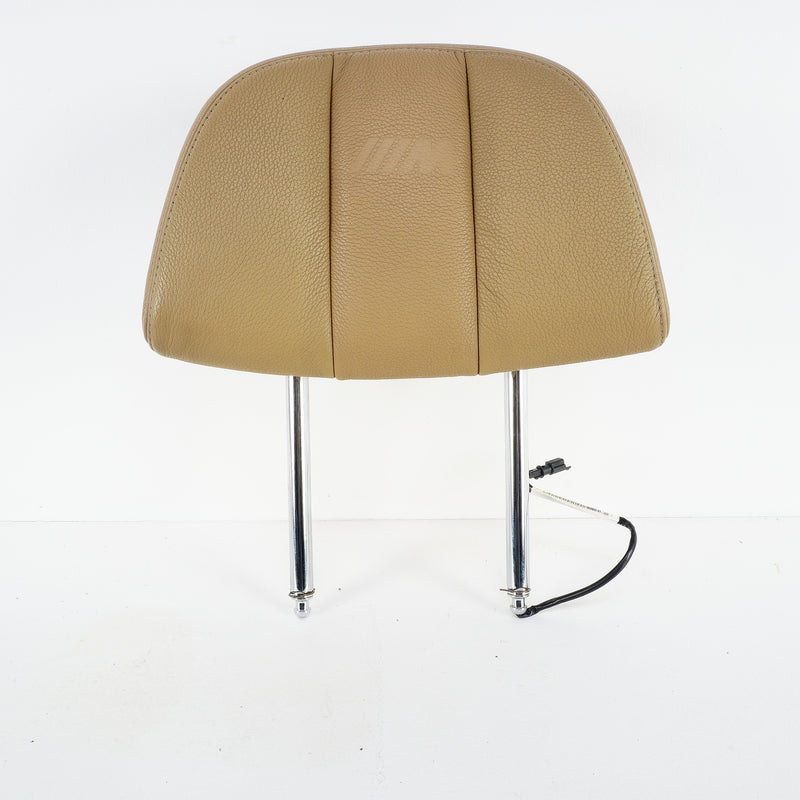 09-14 OEM BMW Front M Headrest Bamboo Beige Merino X5M X6M 7269241 E70 E71