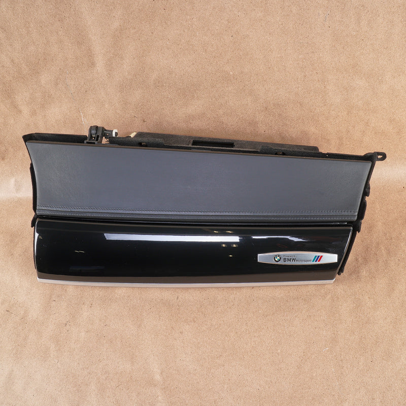 09-14 OEM BMW Glove Box Black Leather Piano Black X5M X5 X6 E70 E71