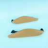 09-14 OEM BMW M Knee Pad Set (2) Bamboo Beige Merino X5M X6M E70 E71
