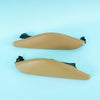 09-14 OEM BMW M Knee Pad Set (2) Bamboo Beige Merino X5M X6M E70 E71