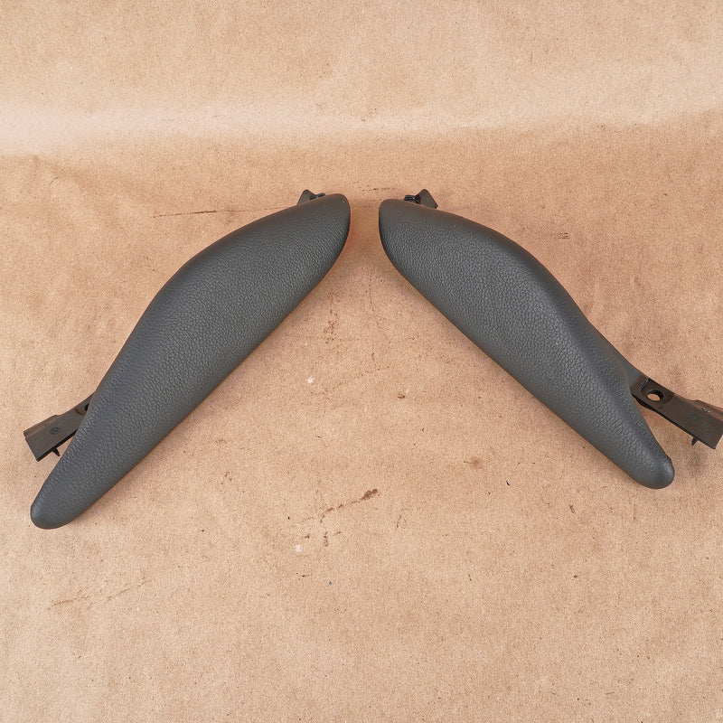 09-14 OEM BMW M Knee Pad Set (2) Black Merino Leather X5M X6M 9186921 E70 E71