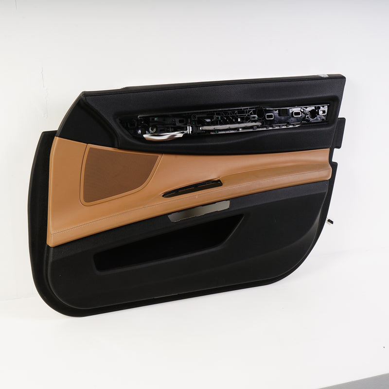 09-15 OEM BMW Front Right Door Panel Saddle Brown 740i 750i F01 F02 F04