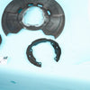 09-19 OEM BMW Rear Brake Dust Shield Set w/Rings X5M X6M X5 X6 6857982 E70 F15