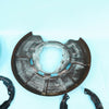 09-19 OEM BMW Rear Brake Dust Shield Set w/Rings X5M X6M X5 X6 6857982 E70 F15