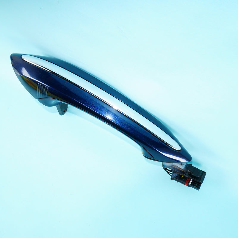 09-19 OEM BMW Rear Left Door Handle X10 Tanzanite Blue M5 M6 7249981 F01 F02 F04