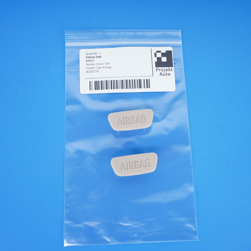09-24 OEM BMW Beige A Pillar Screw Cover Set 9153774 F15 F48 F01 F02 F04 F10