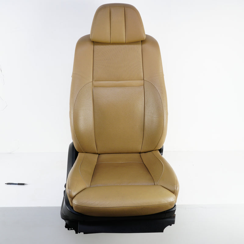 10-14 OEM BMW Front Right Seat Bamboo Beige Merino X5M 7263489 E70 E71