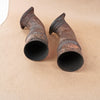 11-14 OEM BMW Exhaust Pipe Set Front Pipe (2) X5M X6M S63 N63 7616846 E70 E71
