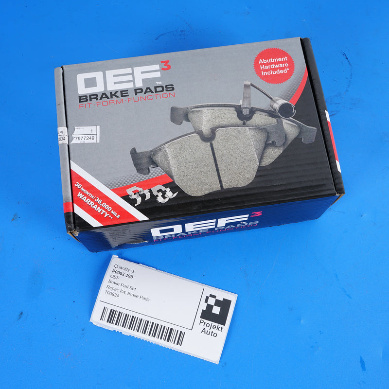 11-19 OEF Rear BMW Brake Pad Set 700834 F10 F13 F06 F12