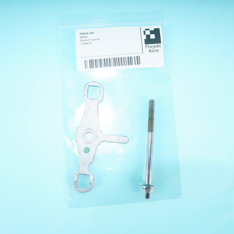 12-25 OEM BMW Injector Bracket w/Bolt X5 550i 650i N63 S63 7599878 F15 F85 F95