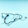 13-19 OEM BMW Rear Door Wiring Harness Either Side w/Shade 9303716 F06