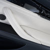 14-18 BMW Rear Right Door Panel LCEW Ivory White Dakota X5 w/Leather Dash F15