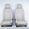 14-18 OEM BMW Front Seat Set Ivory White Dakota Leather X5 7383864 F15