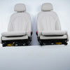14-18 OEM BMW Front Seat Set Ivory White Dakota Leather X5 7383864 F15