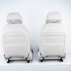 14-18 OEM BMW Front Seat Set Ivory White Dakota Leather X5 7383864 F15