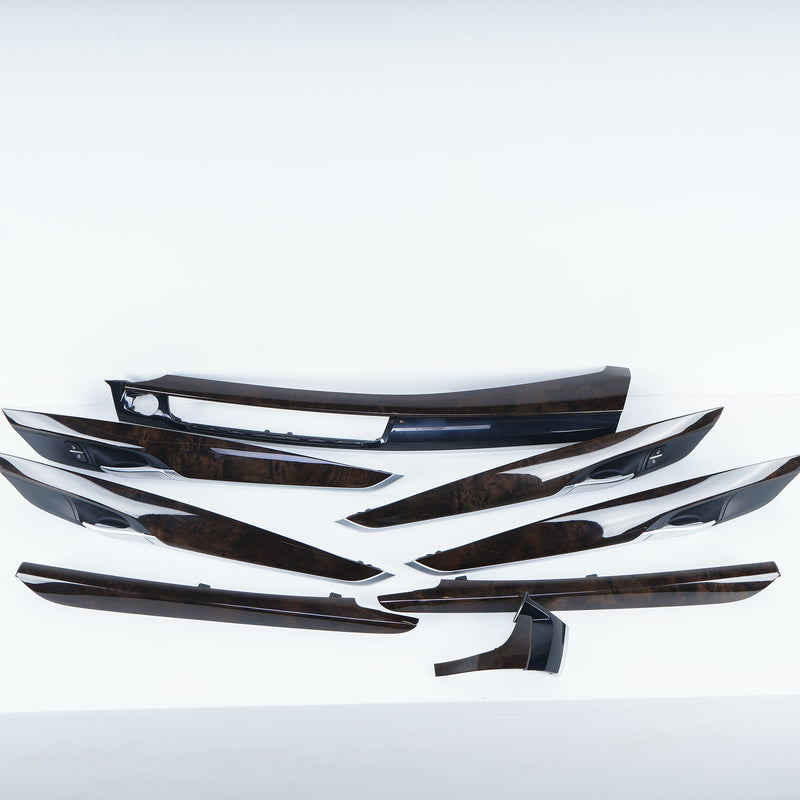 14-18 OEM BMW Poplar Grain Interior Wood Trim Set X5 9270599 F15